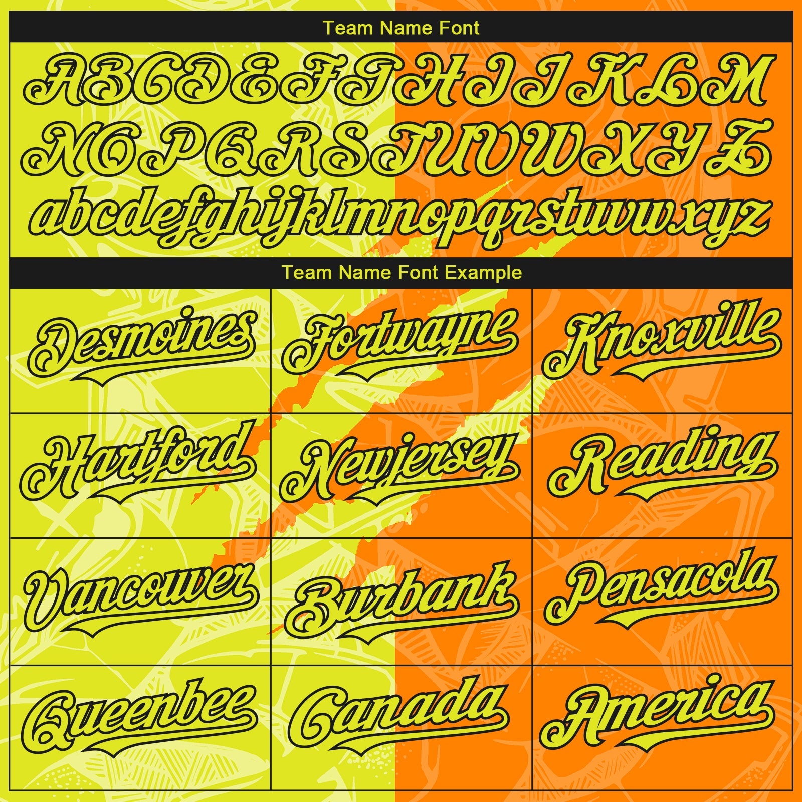 Custom Stitched Graffiti Pattern Neon Yellow Bay Orange-Black 3D Scratch Sports Pullover Sweatshirt Hoodie