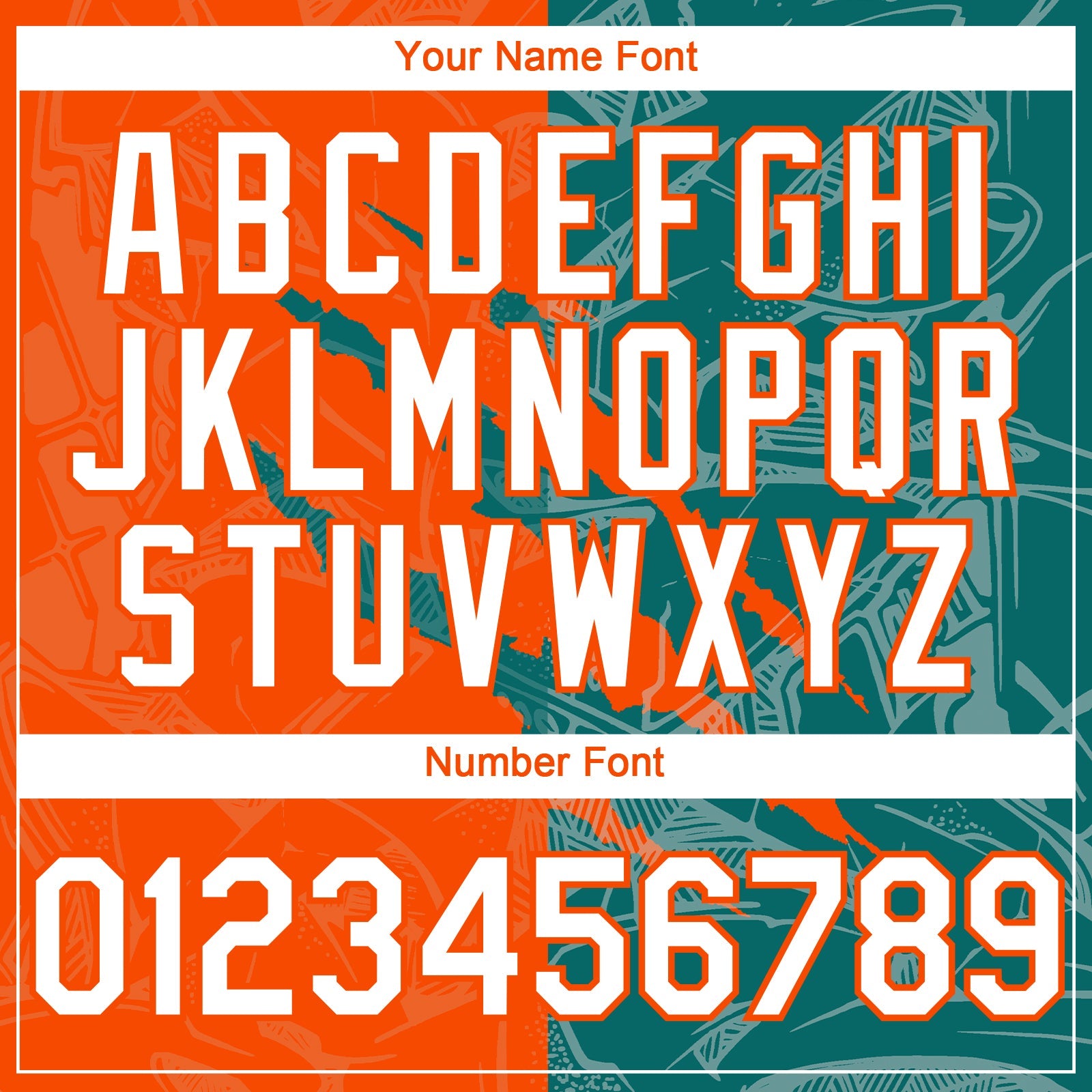 Custom Graffiti Pattern White Orange-Teal 3D Scratch Authentic Baseball Jersey