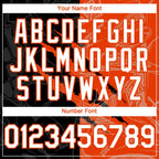 Custom Graffiti Pattern White Black-Orange 3D Scratch Authentic Baseball Jersey
