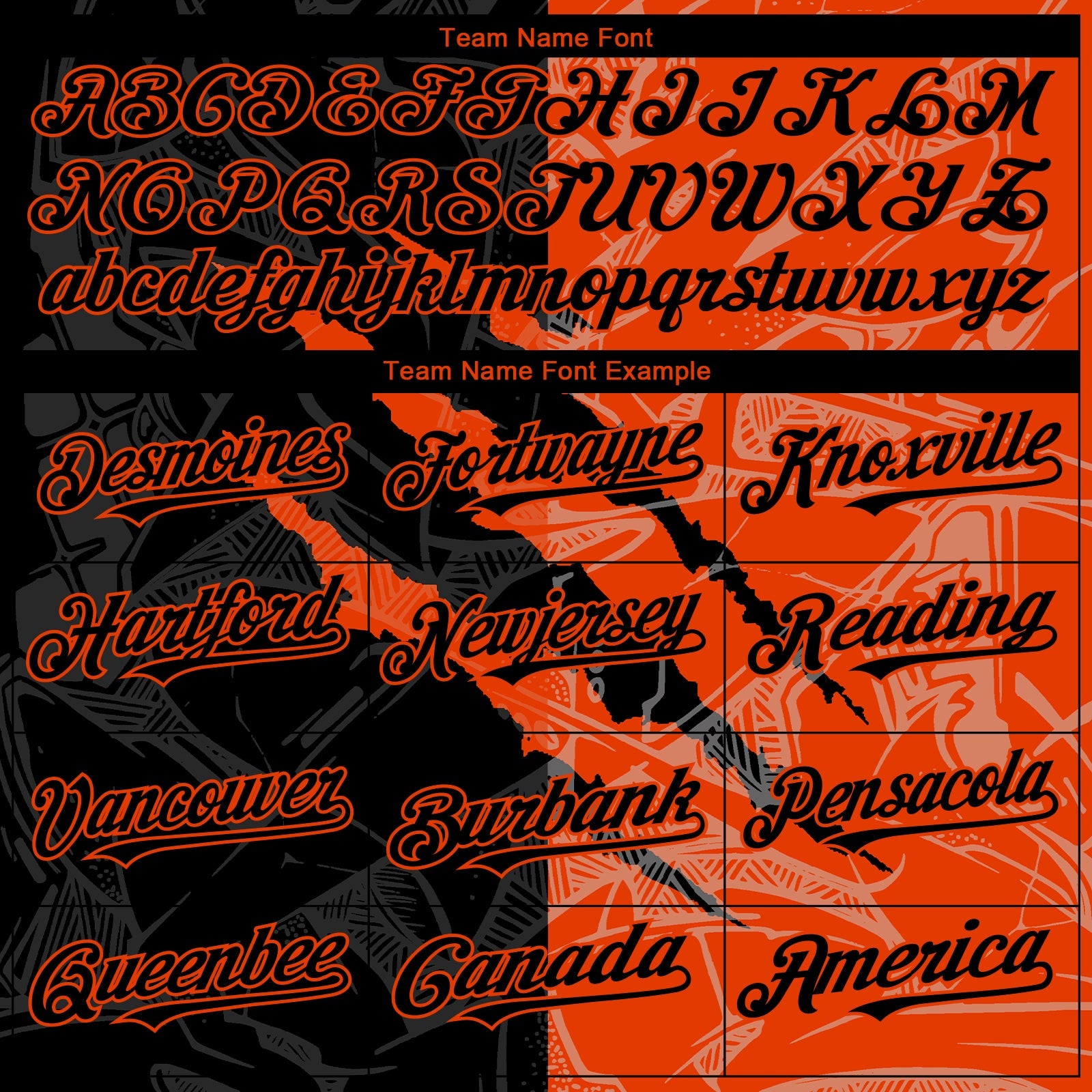 Custom Graffiti Pattern Black-Orange 3D Scratch Authentic Baseball Jersey