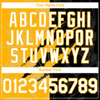 Custom Graffiti Pattern White Black-Gold 3D Scratch Authentic Baseball Jersey