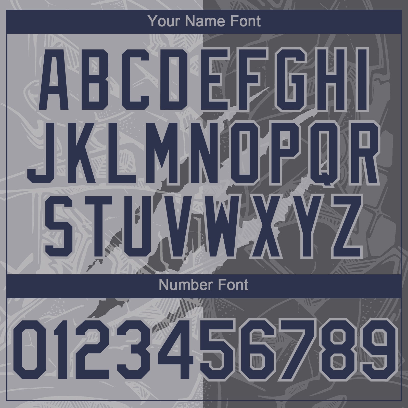 Custom Graffiti Pattern Navy Steel Gray-Gray 3D Scratch Authentic Baseball Jersey