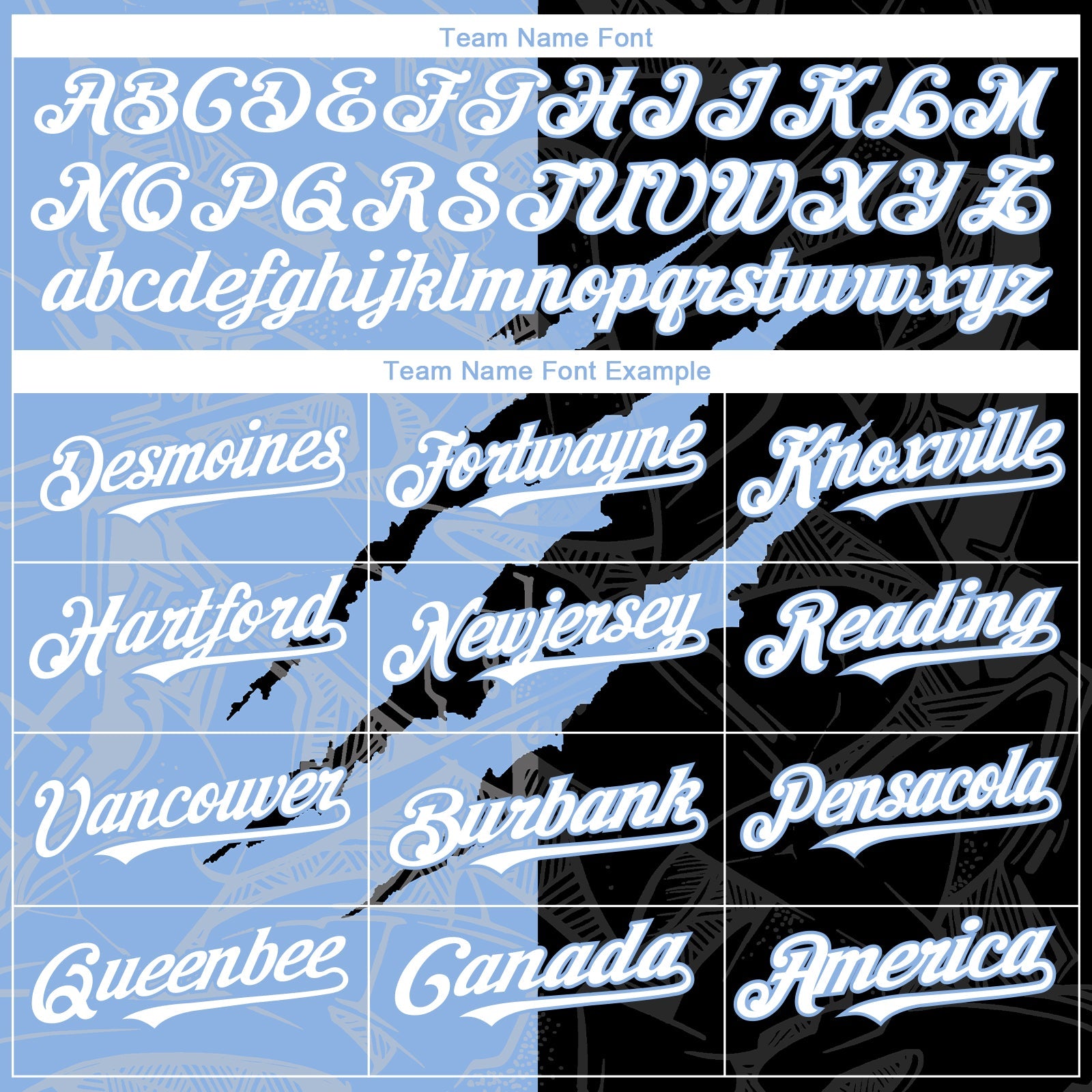 Custom Graffiti Pattern White Black-Light Blue 3D Scratch Authentic Baseball Jersey