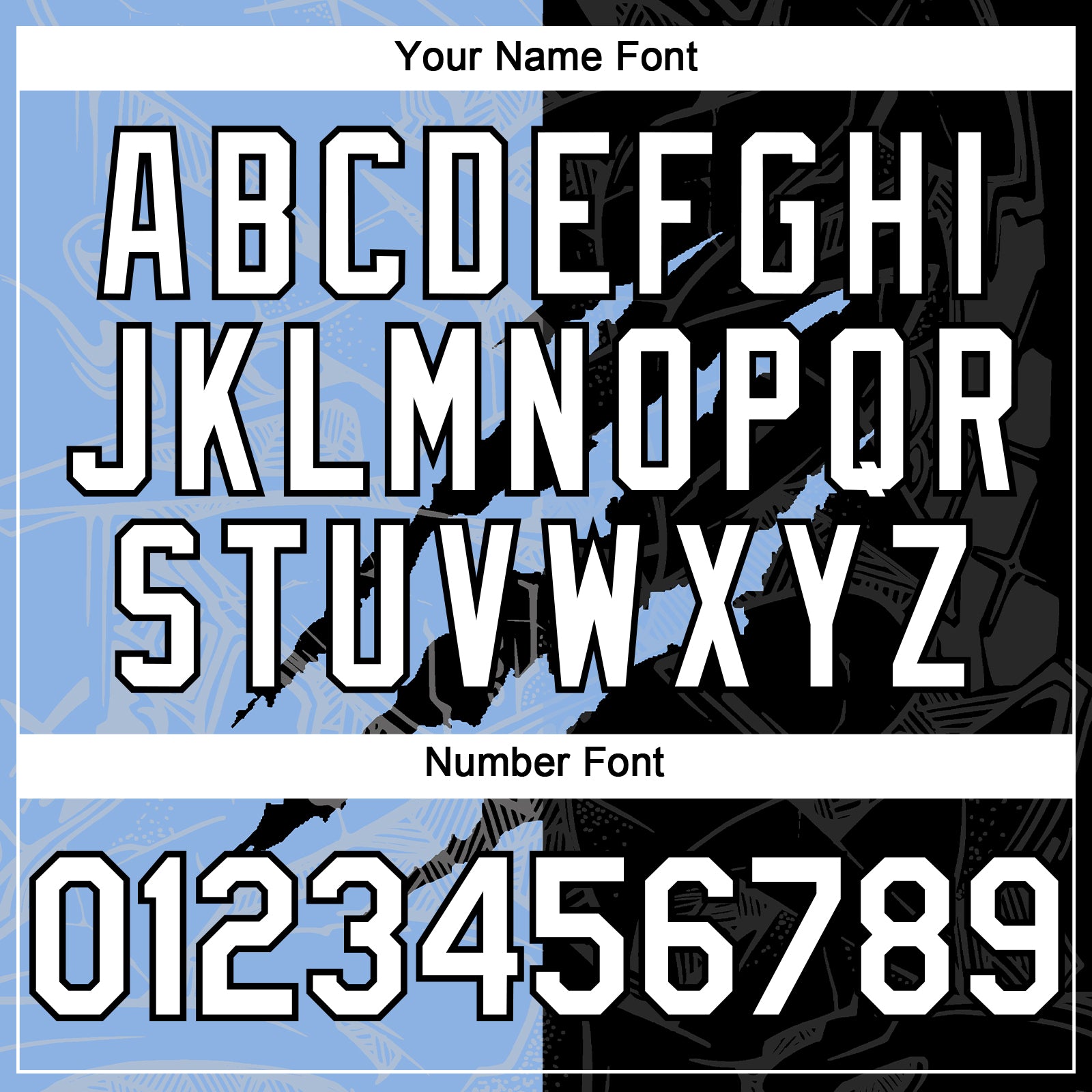 Custom Graffiti Pattern White Black-Light Blue 3D Scratch Authentic Baseball Jersey