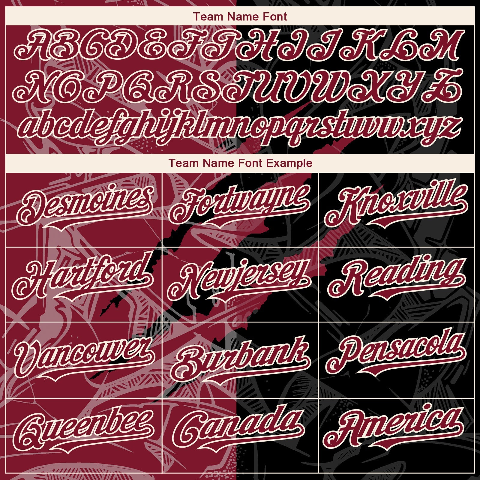 Custom Graffiti Pattern Crimson Black-Cream 3D Scratch Authentic Baseball Jersey