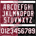 Custom Graffiti Pattern White Black-Crimson 3D Scratch Authentic Baseball Jersey