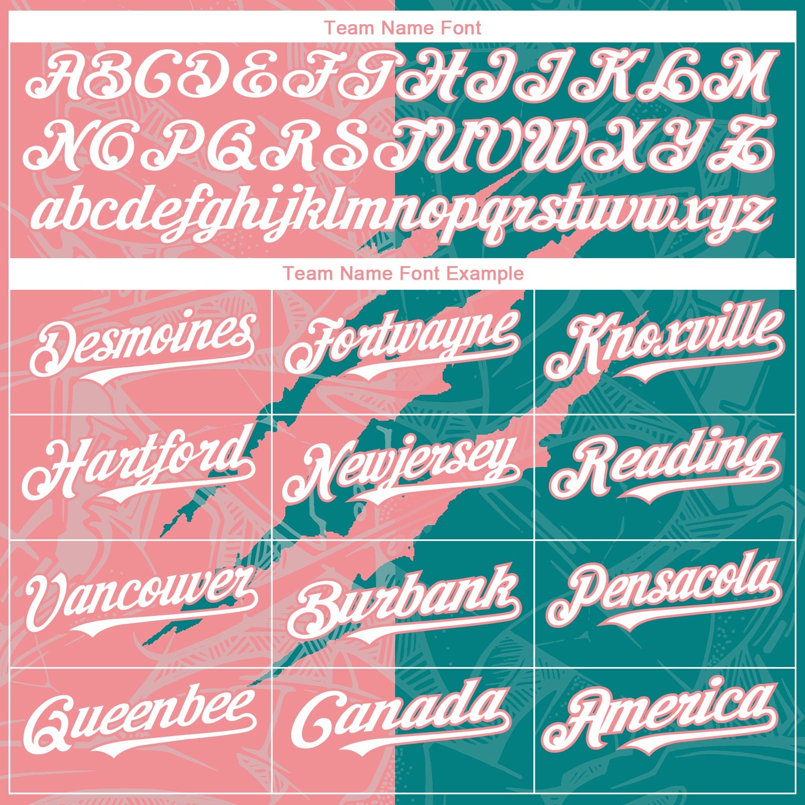 Custom Graffiti Pattern White Teal-Medium Pink 3D Scratch Authentic Baseball Jersey