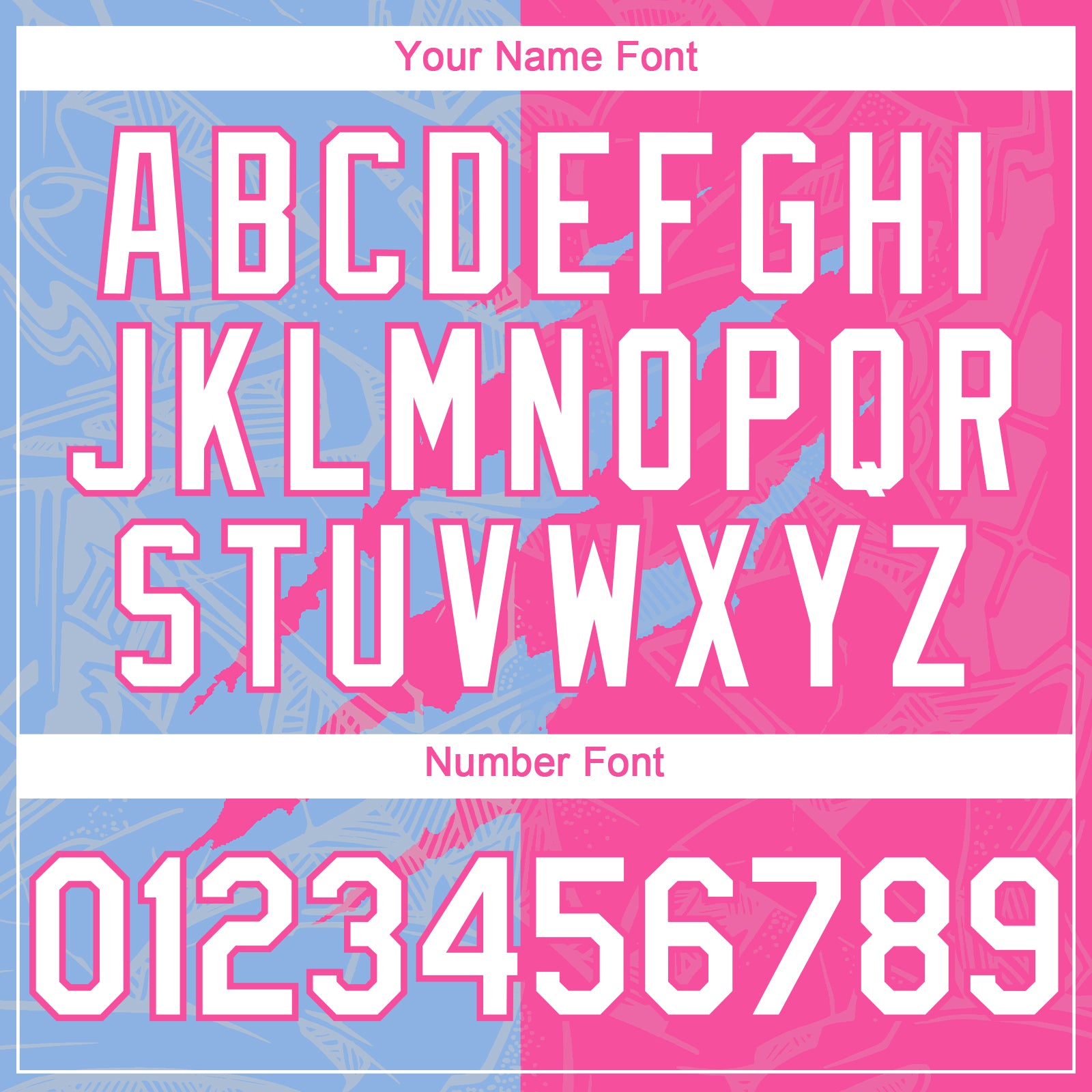 Custom Graffiti Pattern White Pink-Light Blue 3D Scratch Authentic Baseball Jersey