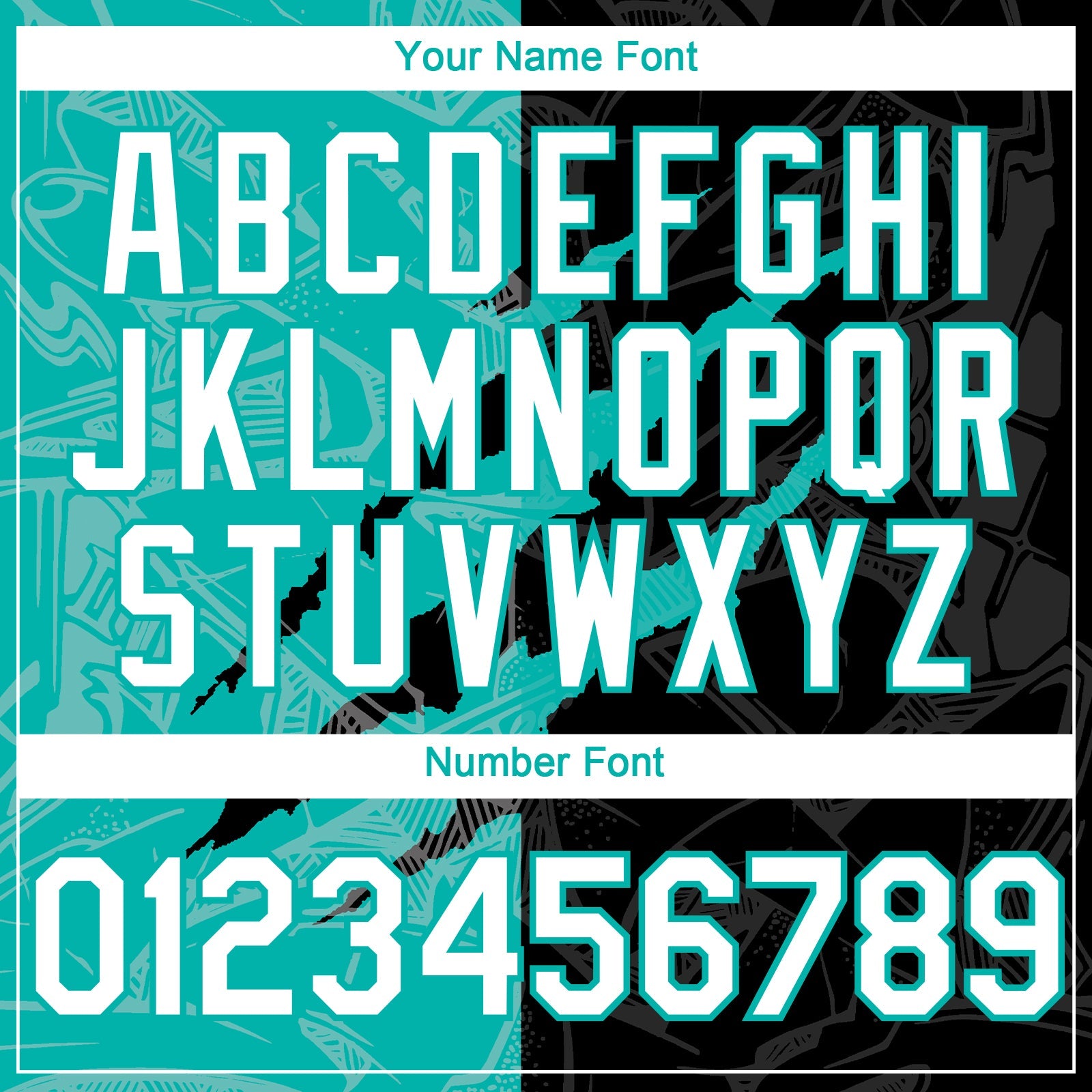 Custom Graffiti Pattern White Black-Aqua 3D Scratch Authentic Baseball Jersey