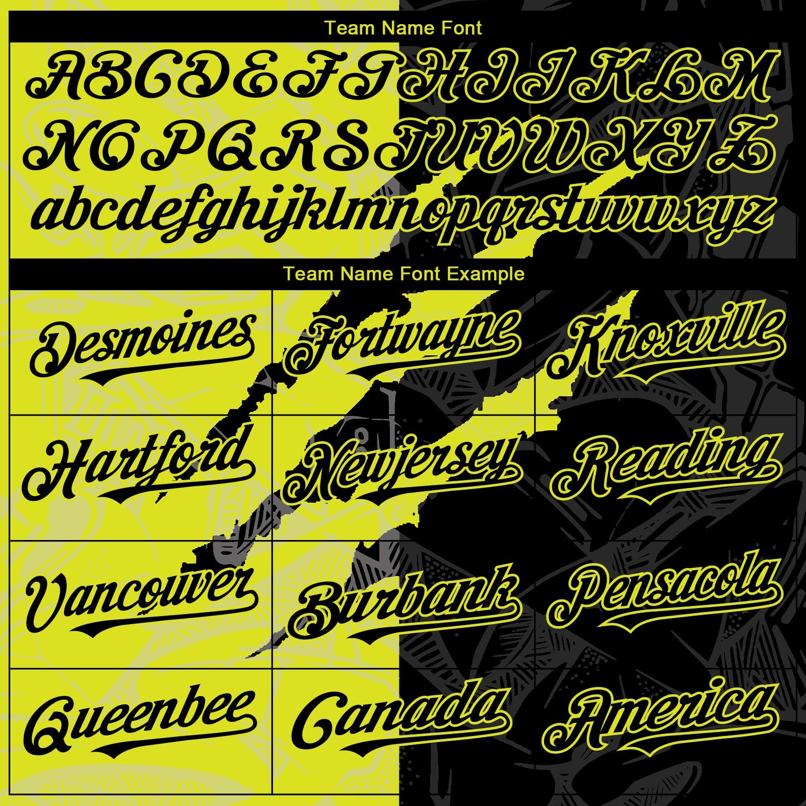 Custom Graffiti Pattern Black-Neon Yellow 3D Scratch Authentic Baseball Jersey