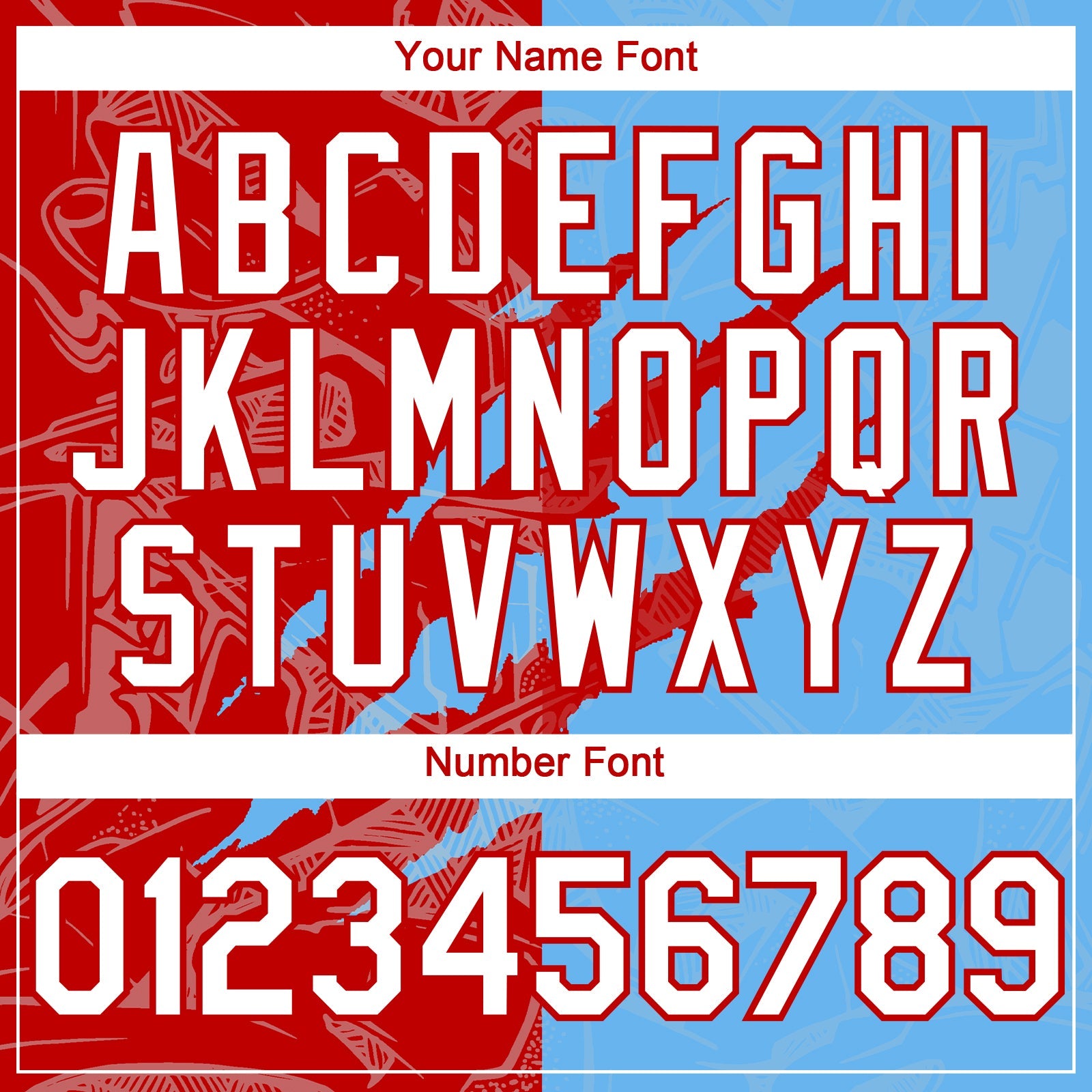 Custom Graffiti Pattern White Sky Blue-Red 3D Scratch Authentic Baseball Jersey