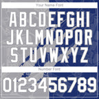 Custom Graffiti Pattern White Royal-Gray 3D Scratch Authentic Baseball Jersey