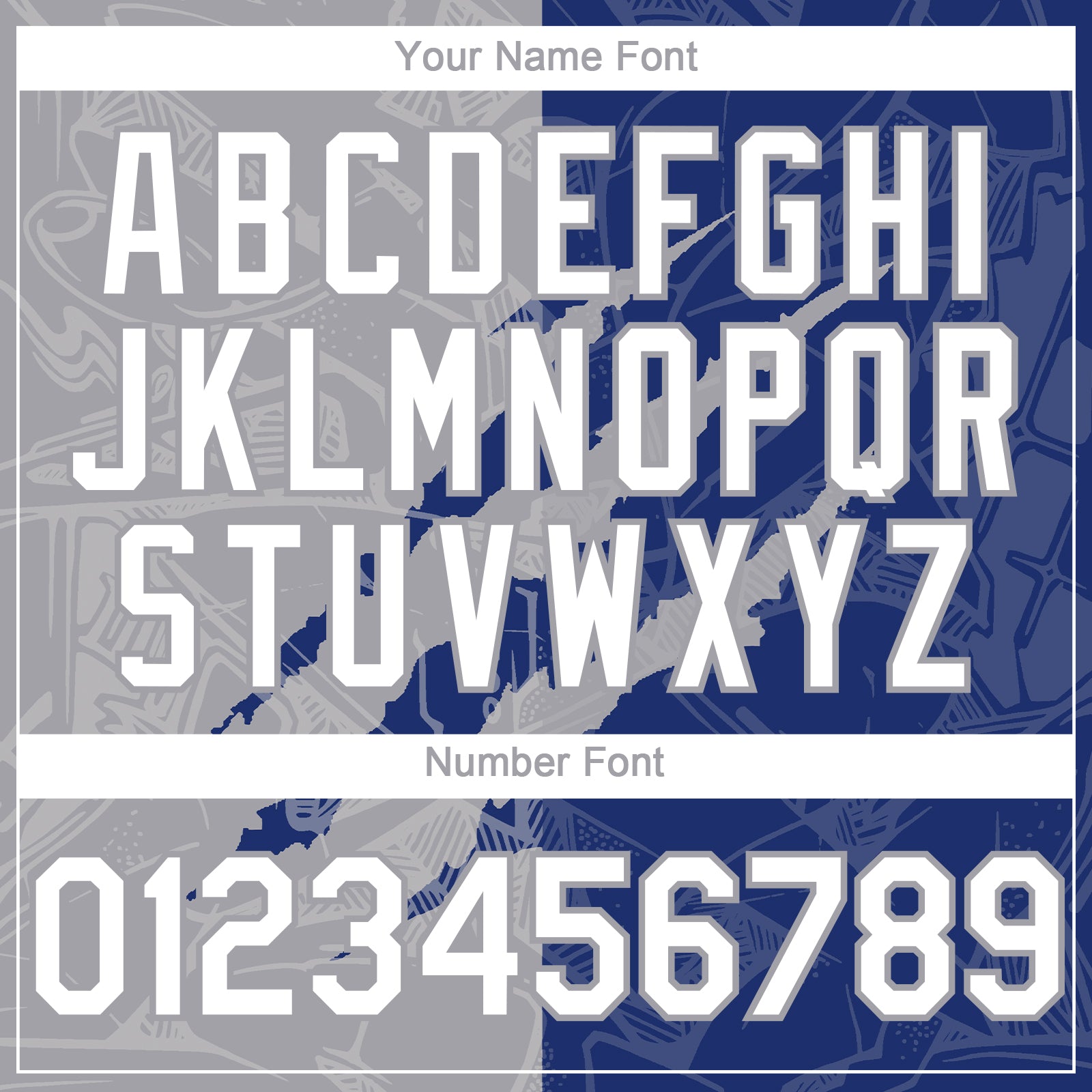 Custom Graffiti Pattern White Royal-Gray 3D Scratch Authentic Baseball Jersey