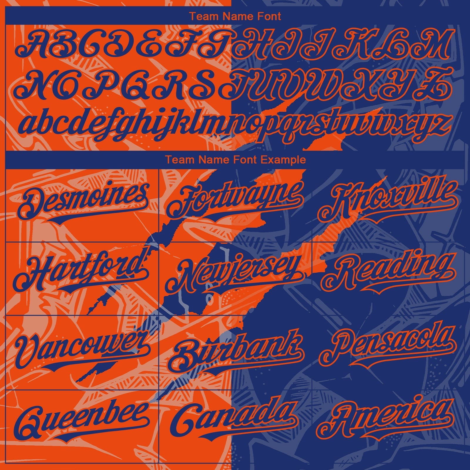 Custom Graffiti Pattern Royal-Orange 3D Scratch Authentic Baseball Jersey