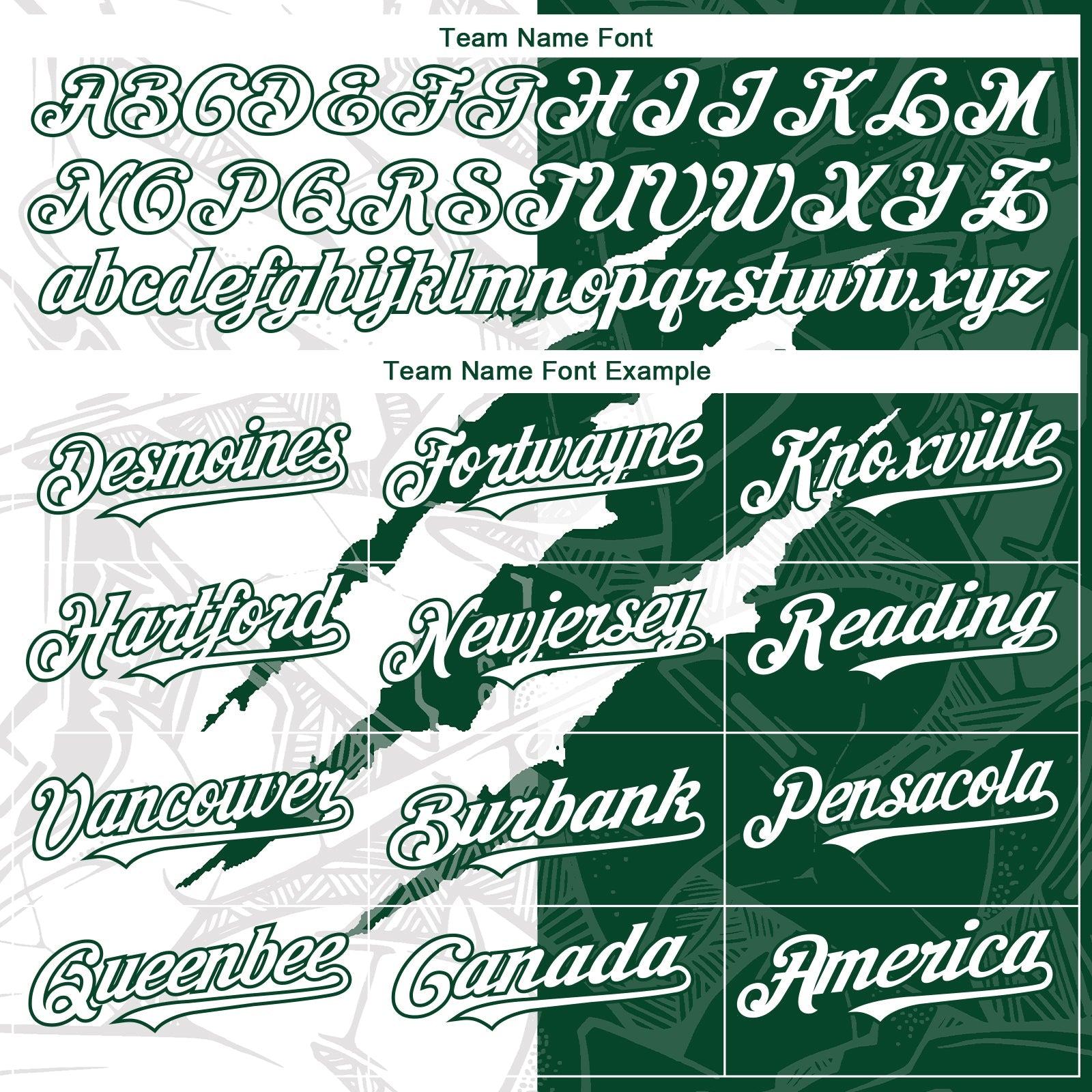 Custom Graffiti Pattern White-Green 3D Scratch Authentic Baseball Jersey