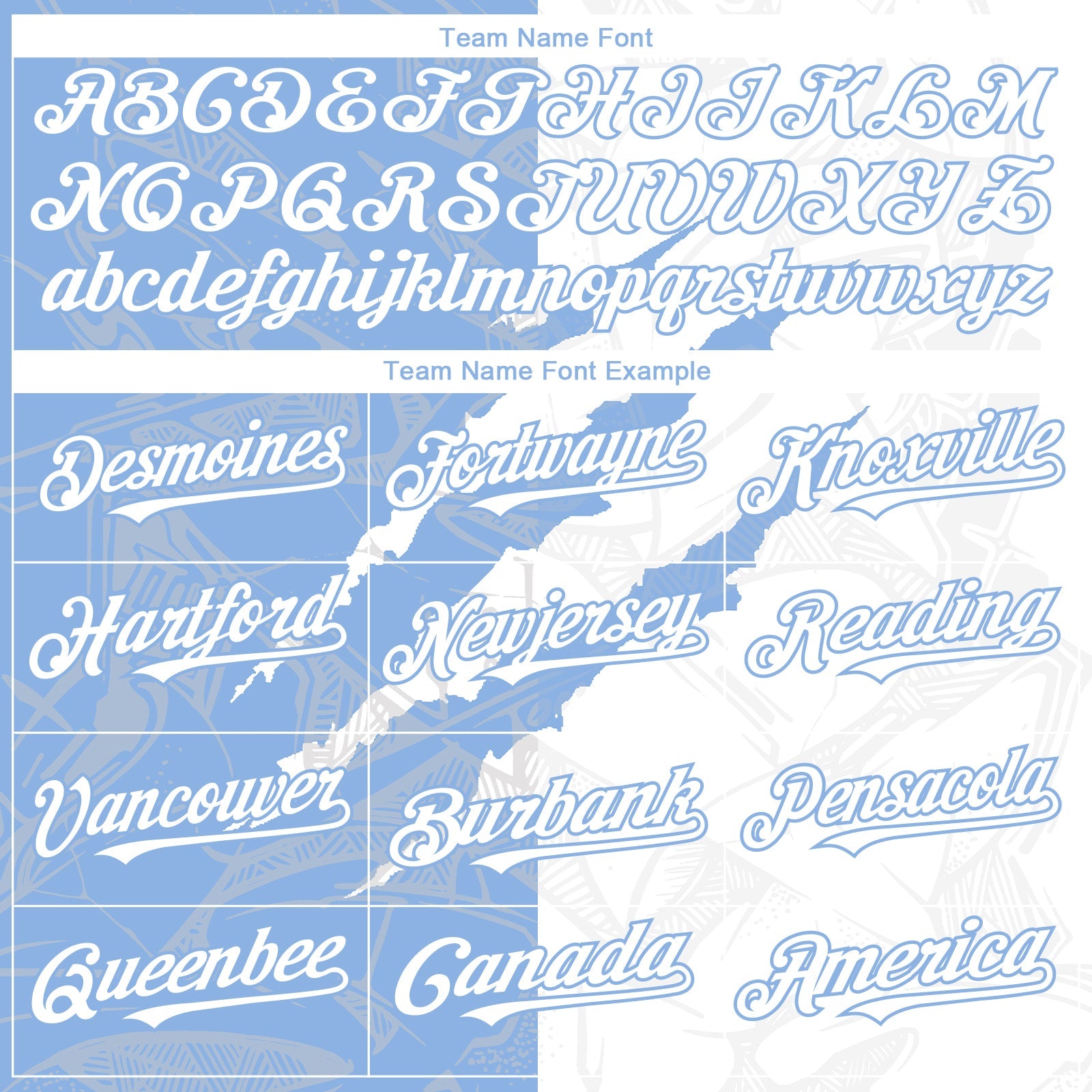 Custom Graffiti Pattern White-Light Blue 3D Scratch Authentic Baseball Jersey