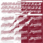Custom Graffiti Pattern White-Crimson 3D Scratch Authentic Baseball Jersey