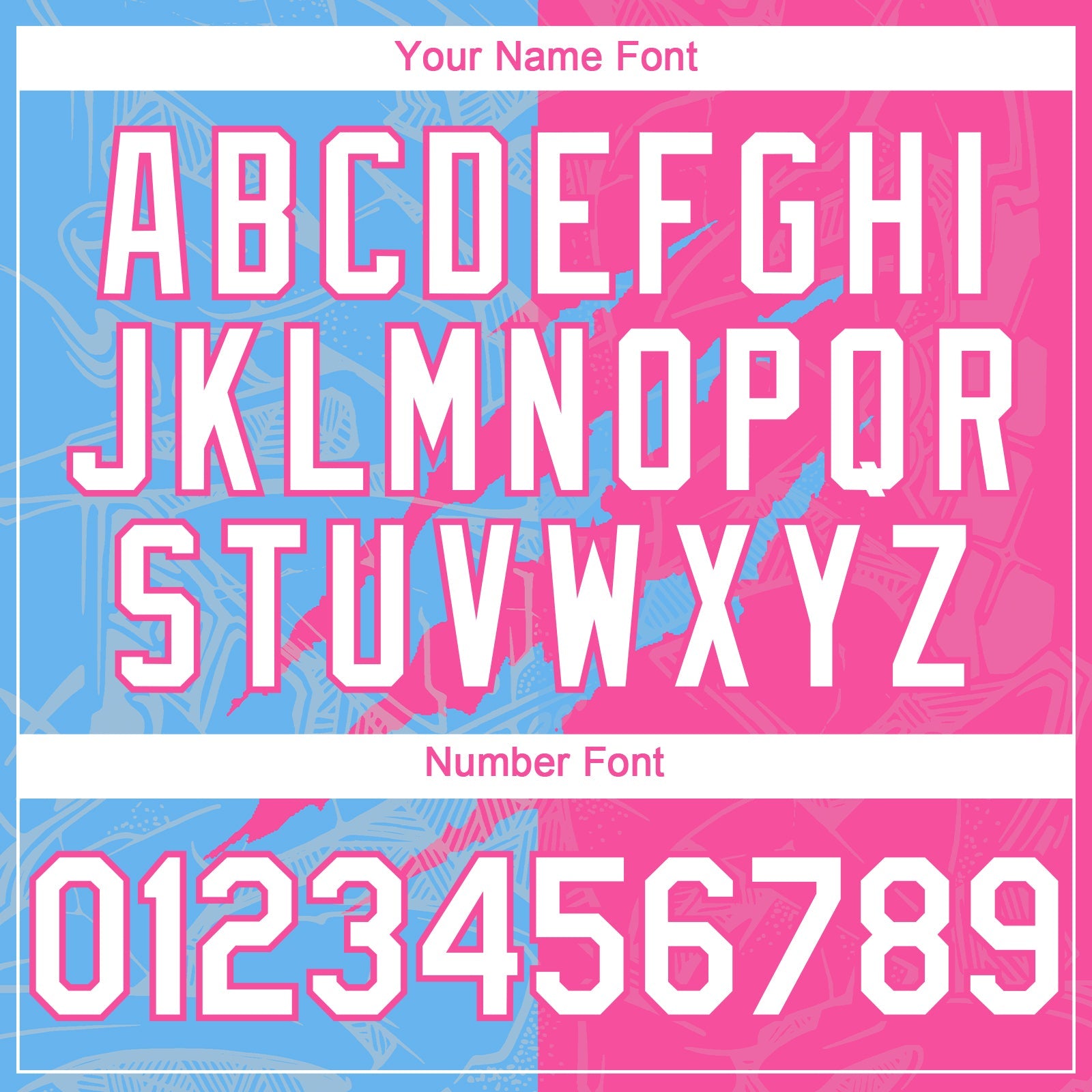 Custom Graffiti Pattern White Pink-Sky Blue 3D Scratch Authentic Baseball Jersey