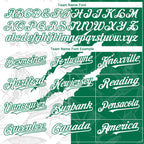 Custom Graffiti Pattern White-Kelly Green 3D Scratch Authentic Baseball Jersey