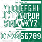 Custom Graffiti Pattern White-Kelly Green 3D Scratch Authentic Baseball Jersey