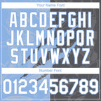 Custom Graffiti Pattern White Steel Gray-Light Blue 3D Scratch Authentic Baseball Jersey