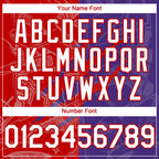 Custom Graffiti Pattern White Purple-Red 3D Scratch Authentic Baseball Jersey