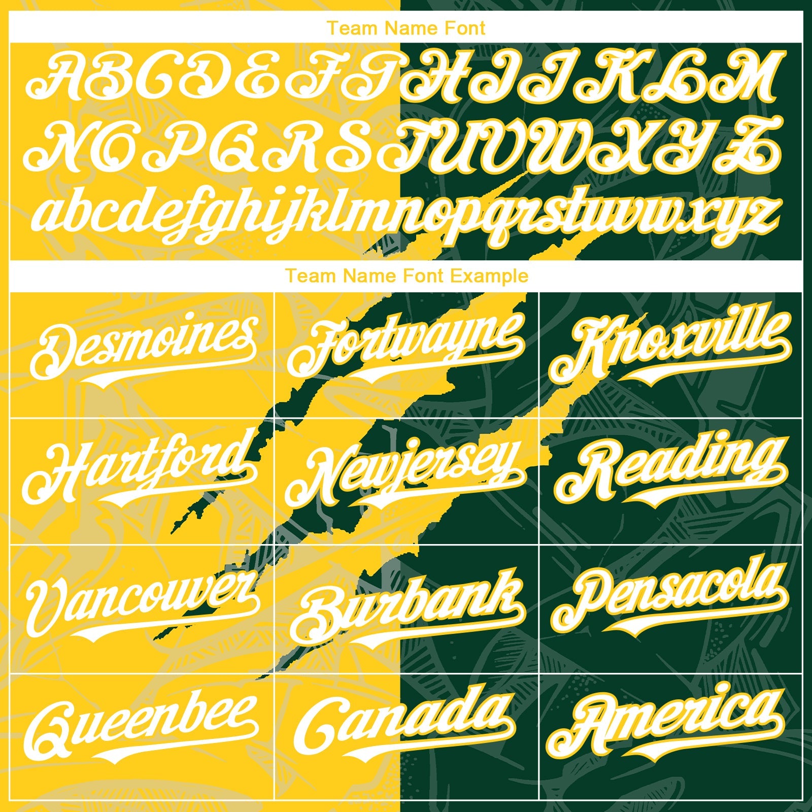 Custom Graffiti Pattern White Green-Yellow 3D Scratch Authentic Baseball Jersey