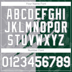 Custom Graffiti Pattern White Green-Gray 3D Scratch Authentic Baseball Jersey