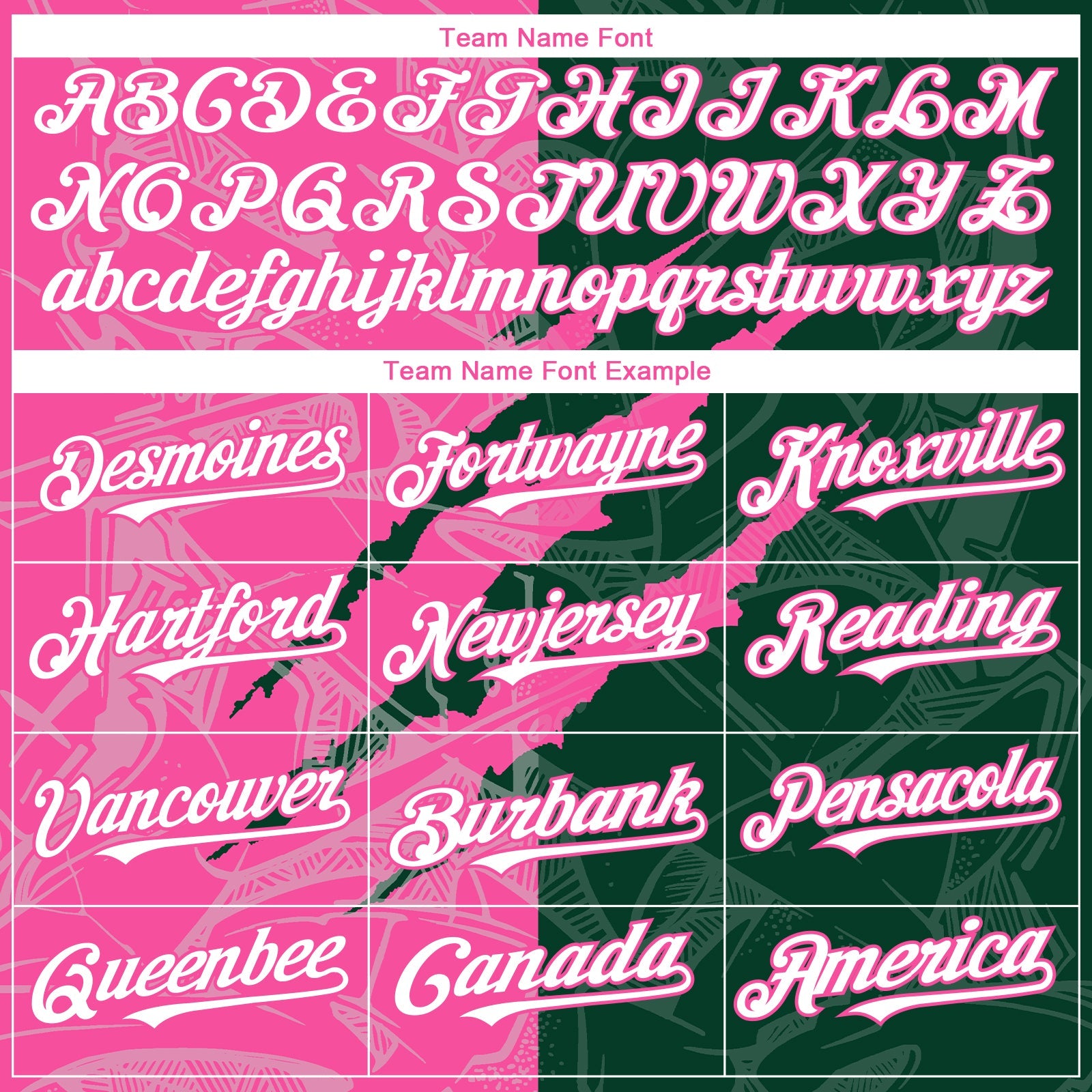 Custom Graffiti Pattern White Green-Pink 3D Scratch Authentic Baseball Jersey