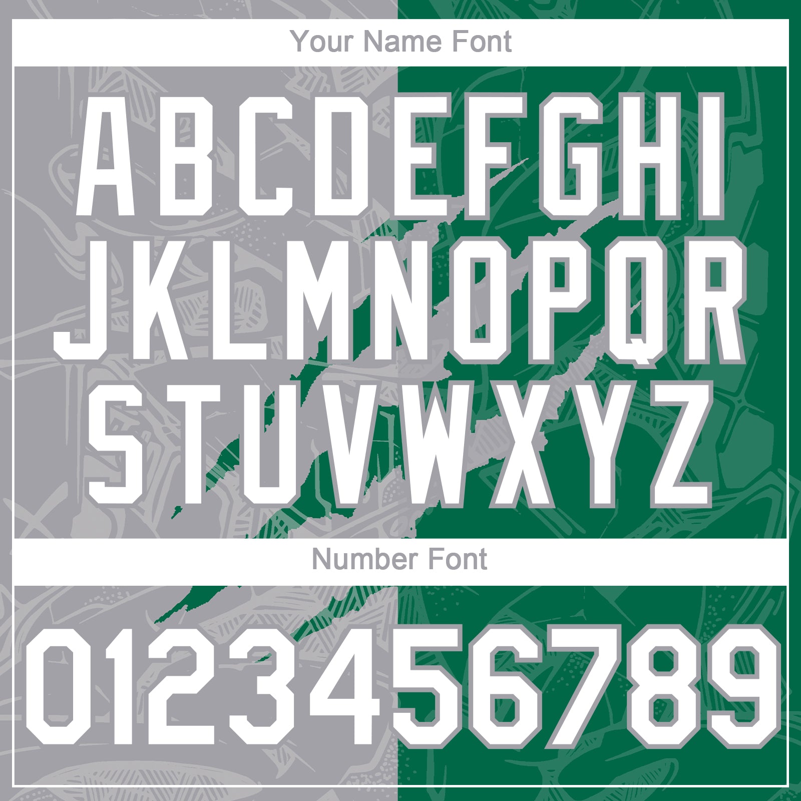 Custom Graffiti Pattern White Kelly Green-Gray 3D Scratch Authentic Baseball Jersey