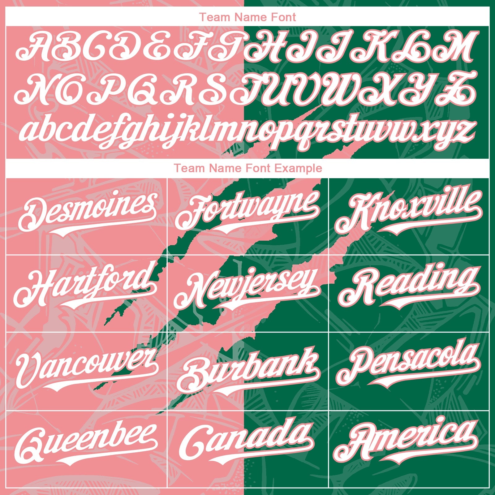 Custom Graffiti Pattern White Kelly Green-Medium Pink 3D Scratch Authentic Baseball Jersey