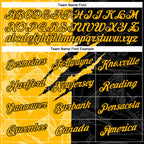 Custom Graffiti Pattern Gold-Black Scratch 3D Performance T-Shirt
