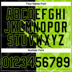 Custom Graffiti Pattern Black-Neon Green Scratch 3D Performance T-Shirt