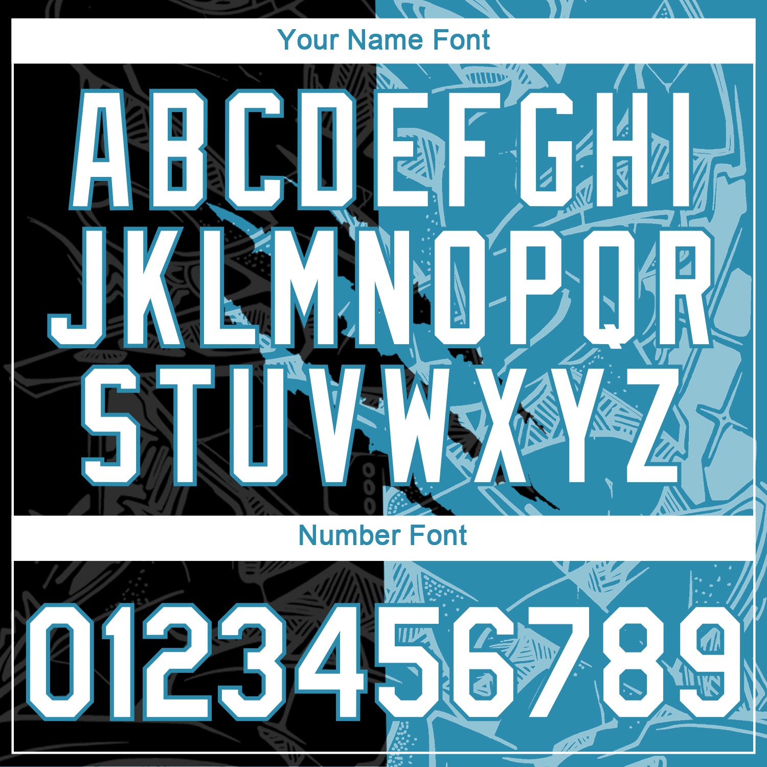 Custom Graffiti Pattern White Black-Panther Blue Scratch 3D Performance T-Shirt