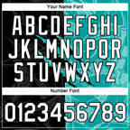 Custom Graffiti Pattern White Black-Aqua Scratch 3D Performance T-Shirt