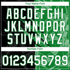 Custom Graffiti Pattern White Black-Grass Green Scratch 3D Performance T-Shirt