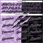 Custom Graffiti Pattern Black-Light Purple Scratch 3D Performance T-Shirt