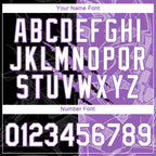 Custom Graffiti Pattern White Black-Medium Purple Scratch 3D Performance T-Shirt