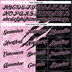 Custom Graffiti Pattern Black-Light Pink Scratch 3D Performance T-Shirt