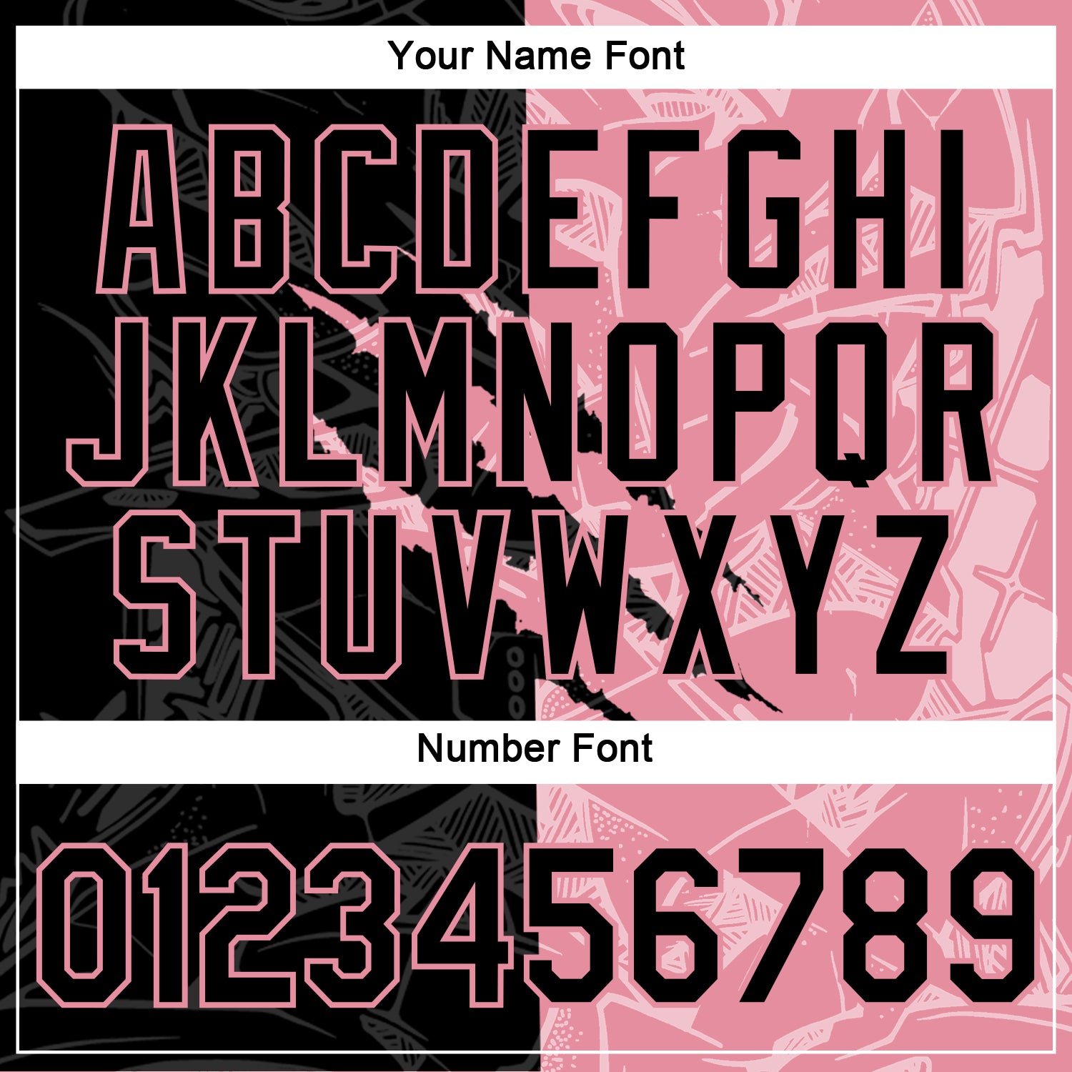 Custom Graffiti Pattern Black-Medium Pink Scratch 3D Performance T-Shirt