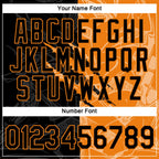 Custom Graffiti Pattern Black-Bay Orange Scratch 3D Performance T-Shirt