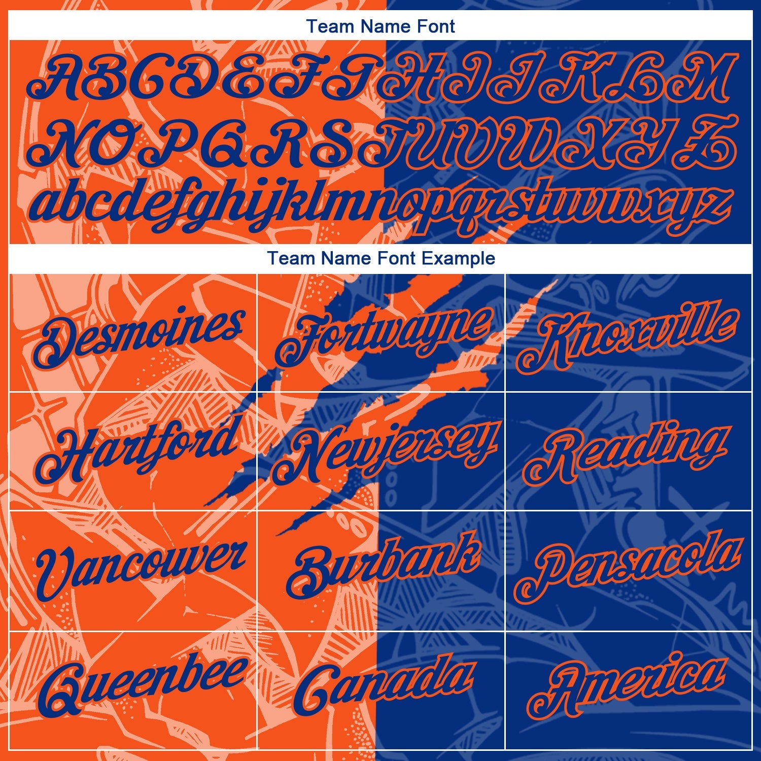 Custom Graffiti Pattern Royal-Orange Scratch 3D Performance T-Shirt