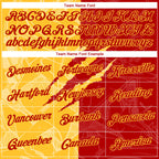 Custom Graffiti Pattern Red-Gold Scratch 3D Performance T-Shirt