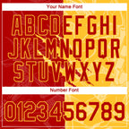 Custom Graffiti Pattern Red-Gold Scratch 3D Performance T-Shirt