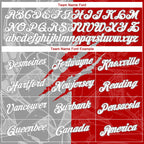 Custom Graffiti Pattern White Red-Gray Scratch 3D Performance T-Shirt