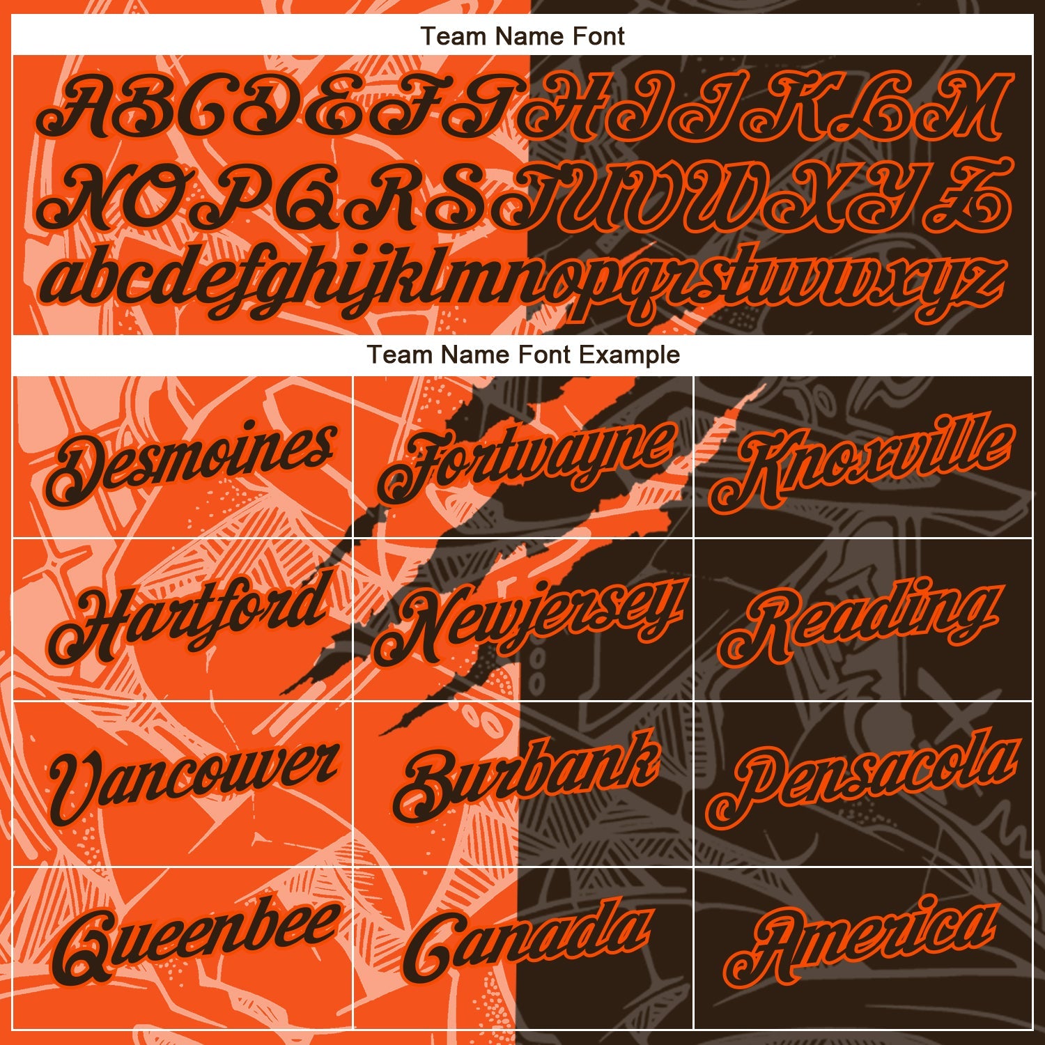 Custom Graffiti Pattern Brown-Orange Scratch 3D Performance T-Shirt