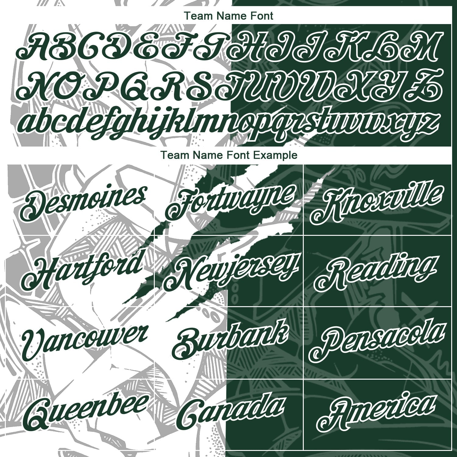 Custom Graffiti Pattern Green-White Scratch 3D Performance T-Shirt