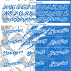 Custom Graffiti Pattern Powder Blue-White Scratch 3D Performance T-Shirt