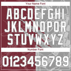 Custom Graffiti Pattern White Burgundy-Gray Scratch 3D Performance T-Shirt