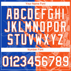 Custom Graffiti Pattern White Thunder Blue-Orange Scratch 3D Performance T-Shirt